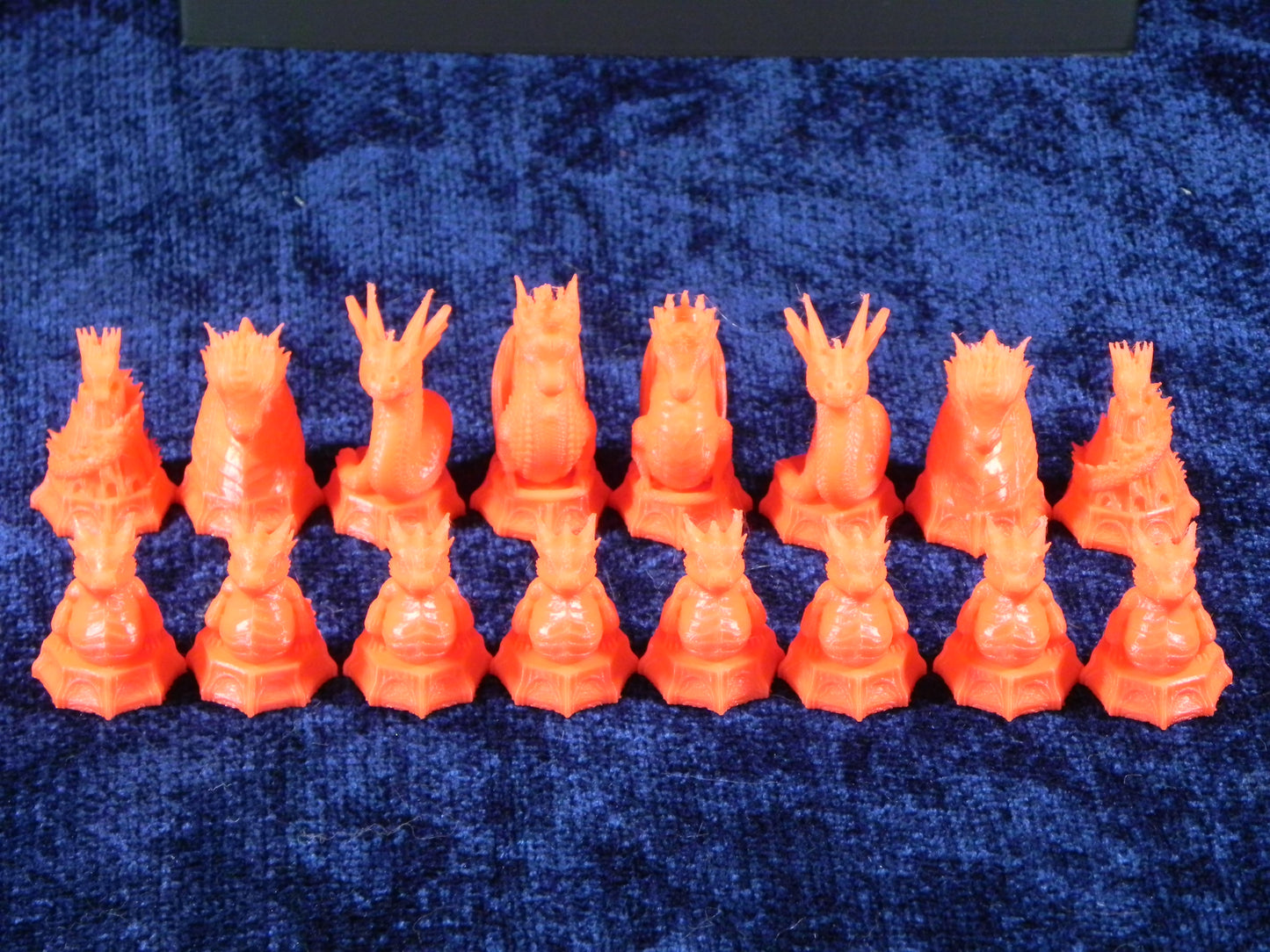 Red and Black Epic Dragon Chess Set