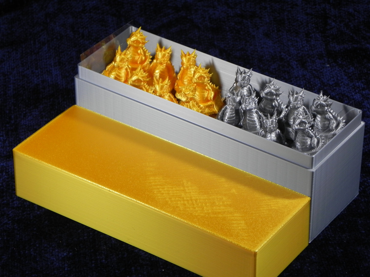 Gold and Silver Epic Dragon Chess Set