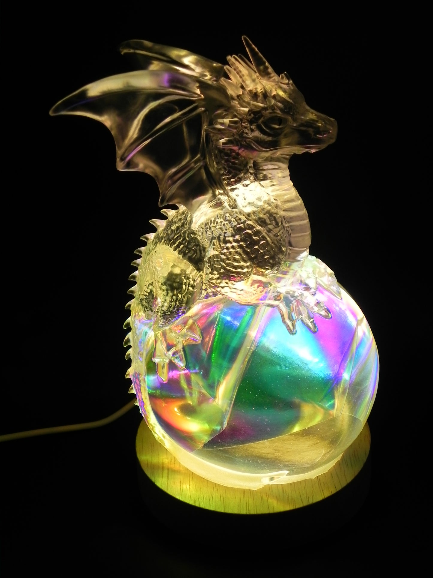 Dragon Dream Orb Lamp--Ice