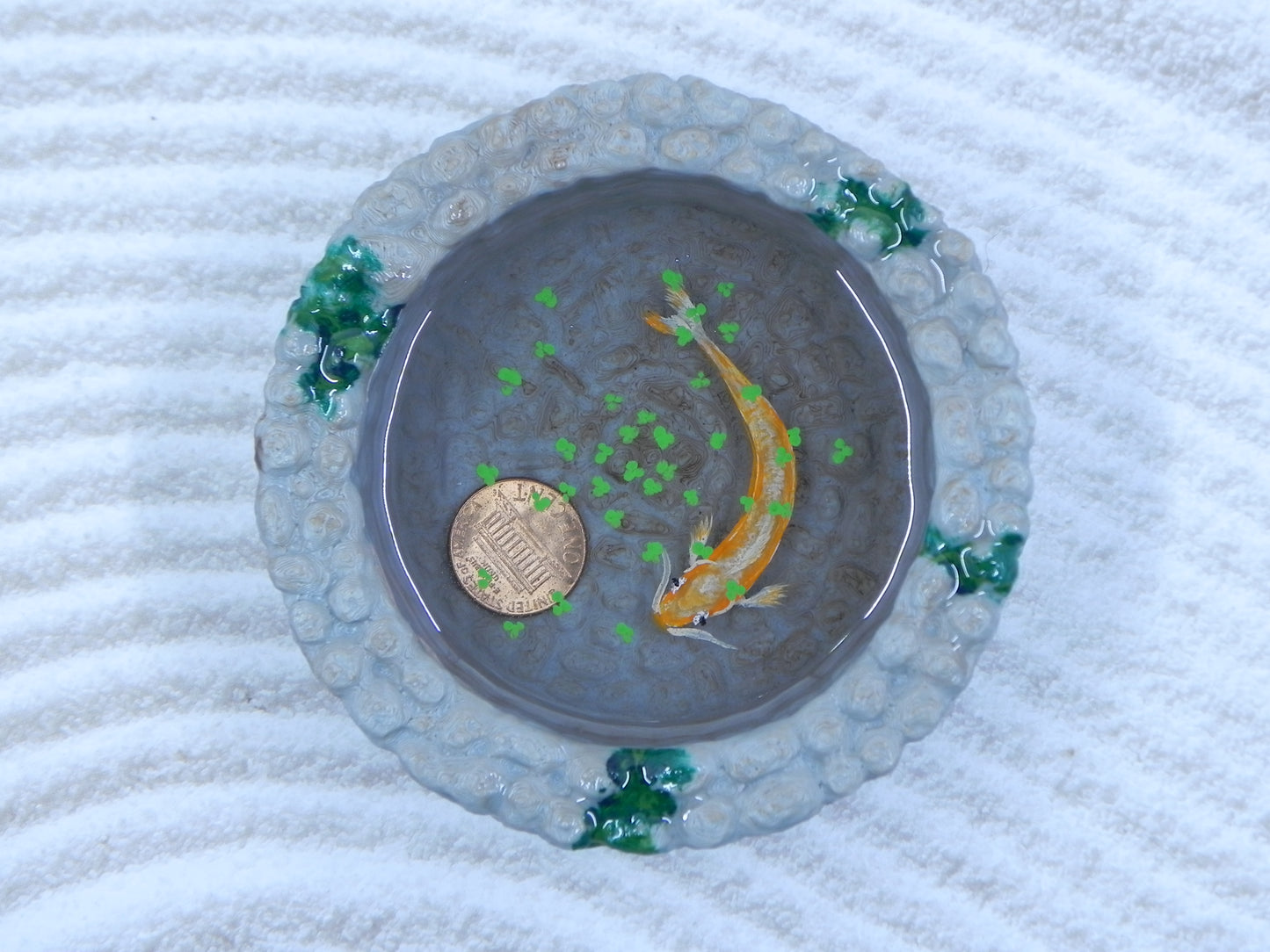 "Gold Koi" wishingwell