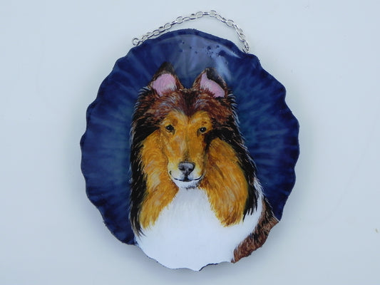 "Dog Pet Portrait" Geode Painting