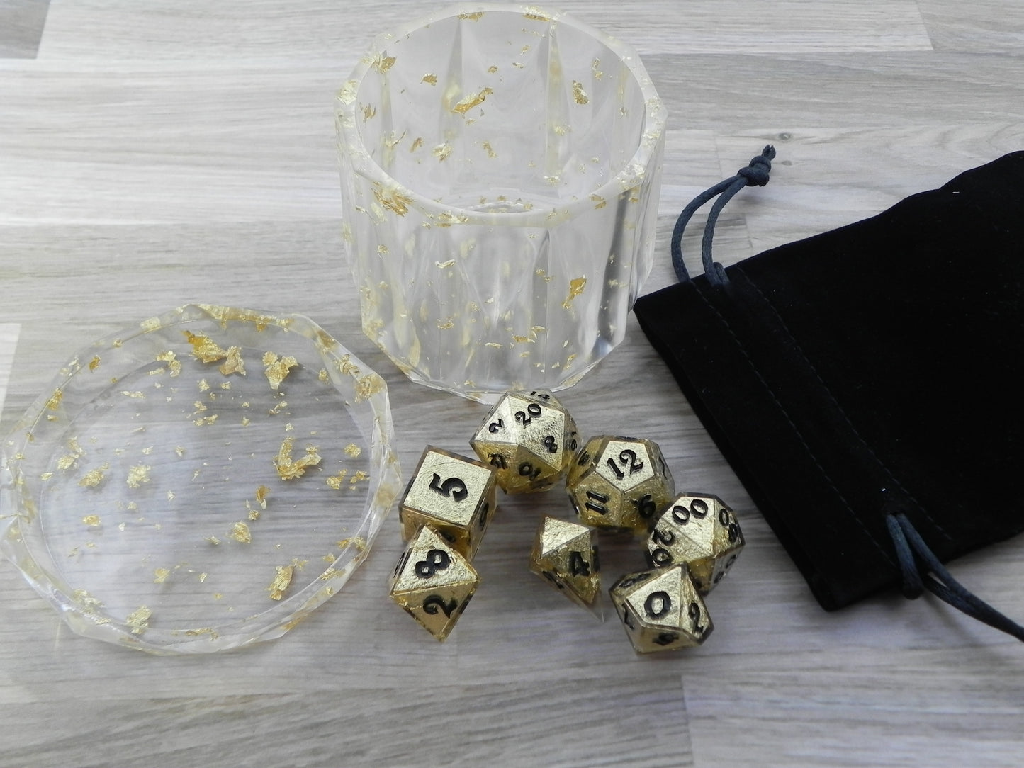 Dice Set: Gold Nugget