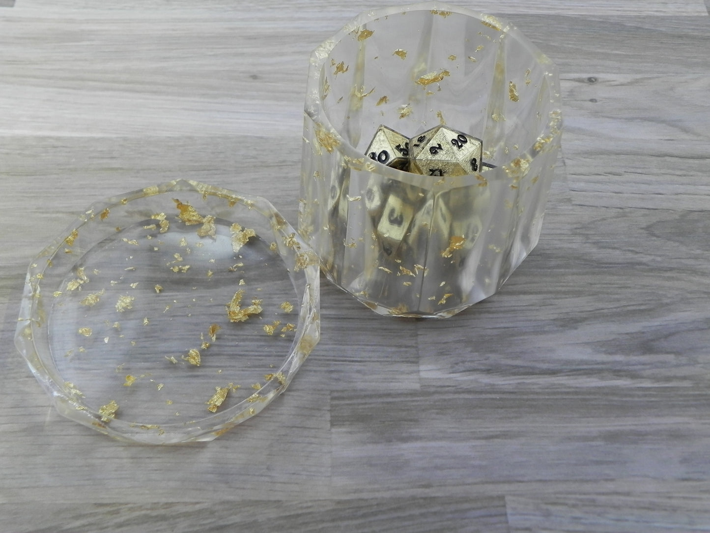 Dice Set: Gold Nugget