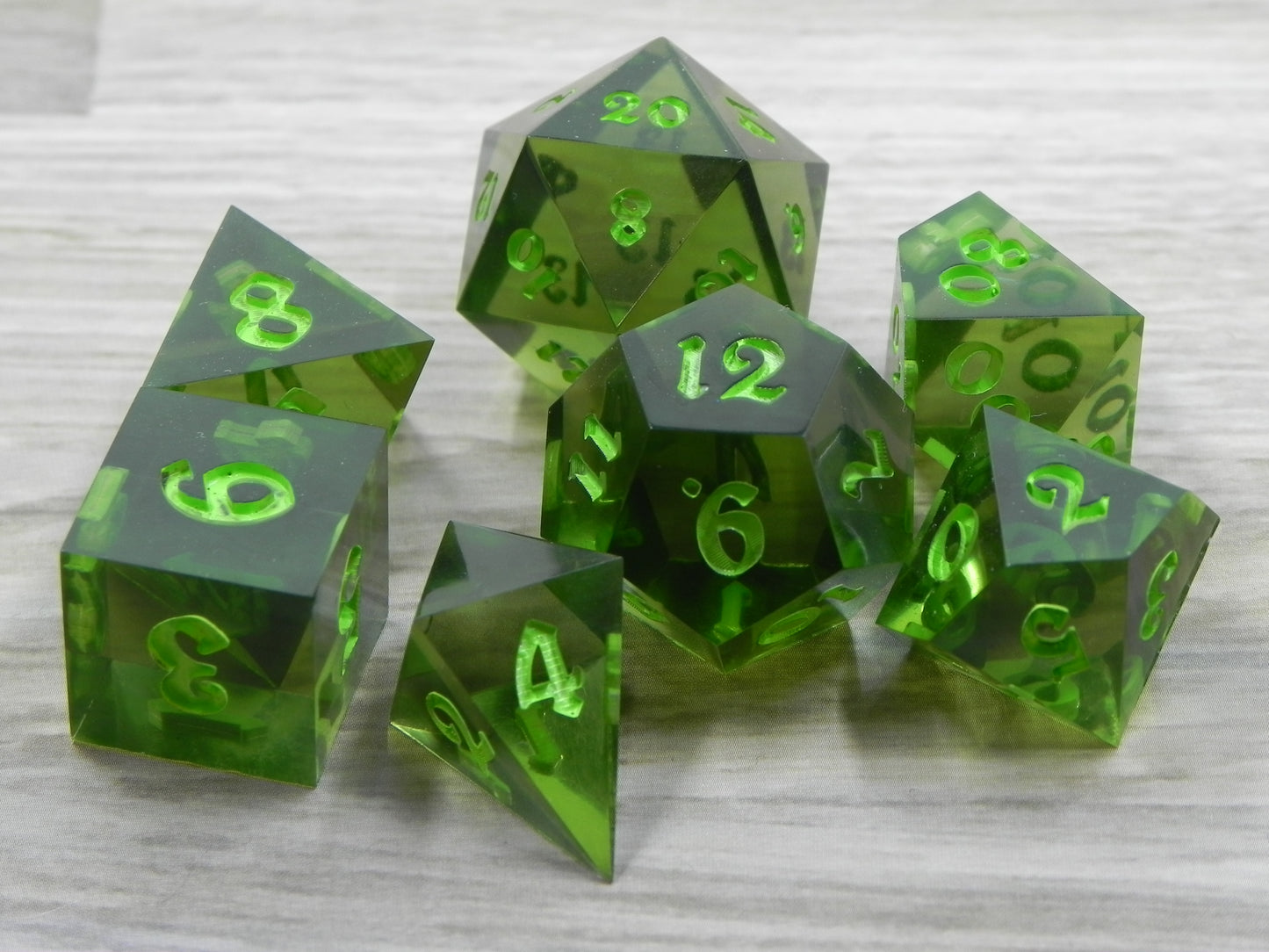 Dice Set: Emerald