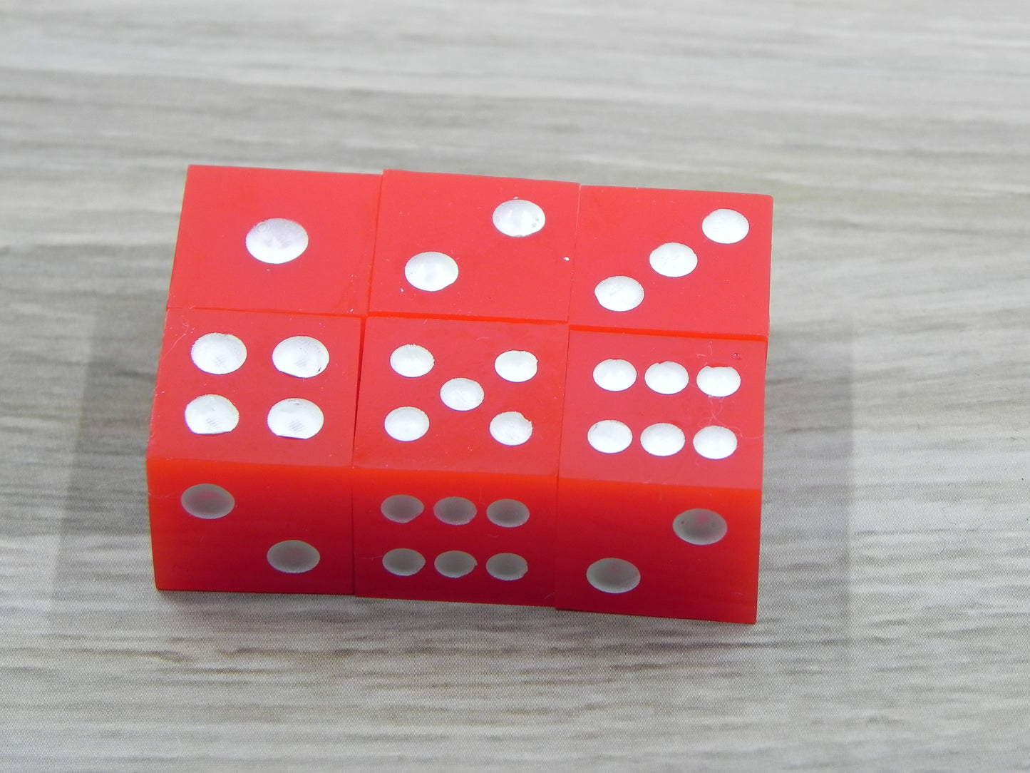 6D6 Dice Set: Red Solid
