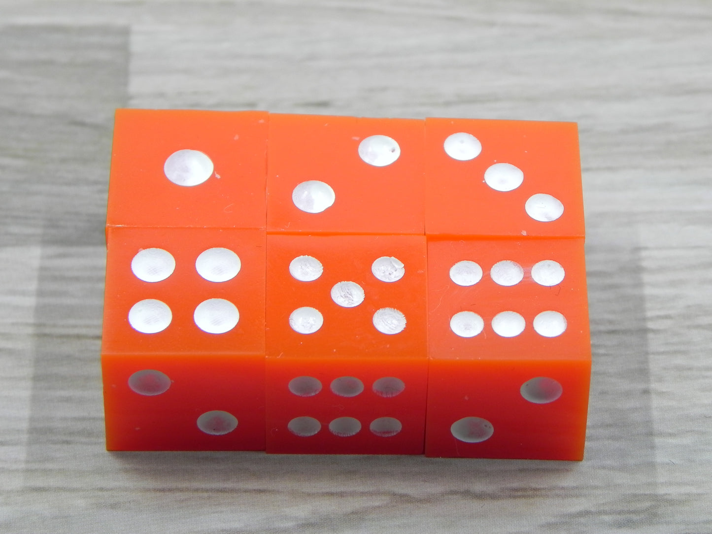 6D6 Dice Set: Orange Solid