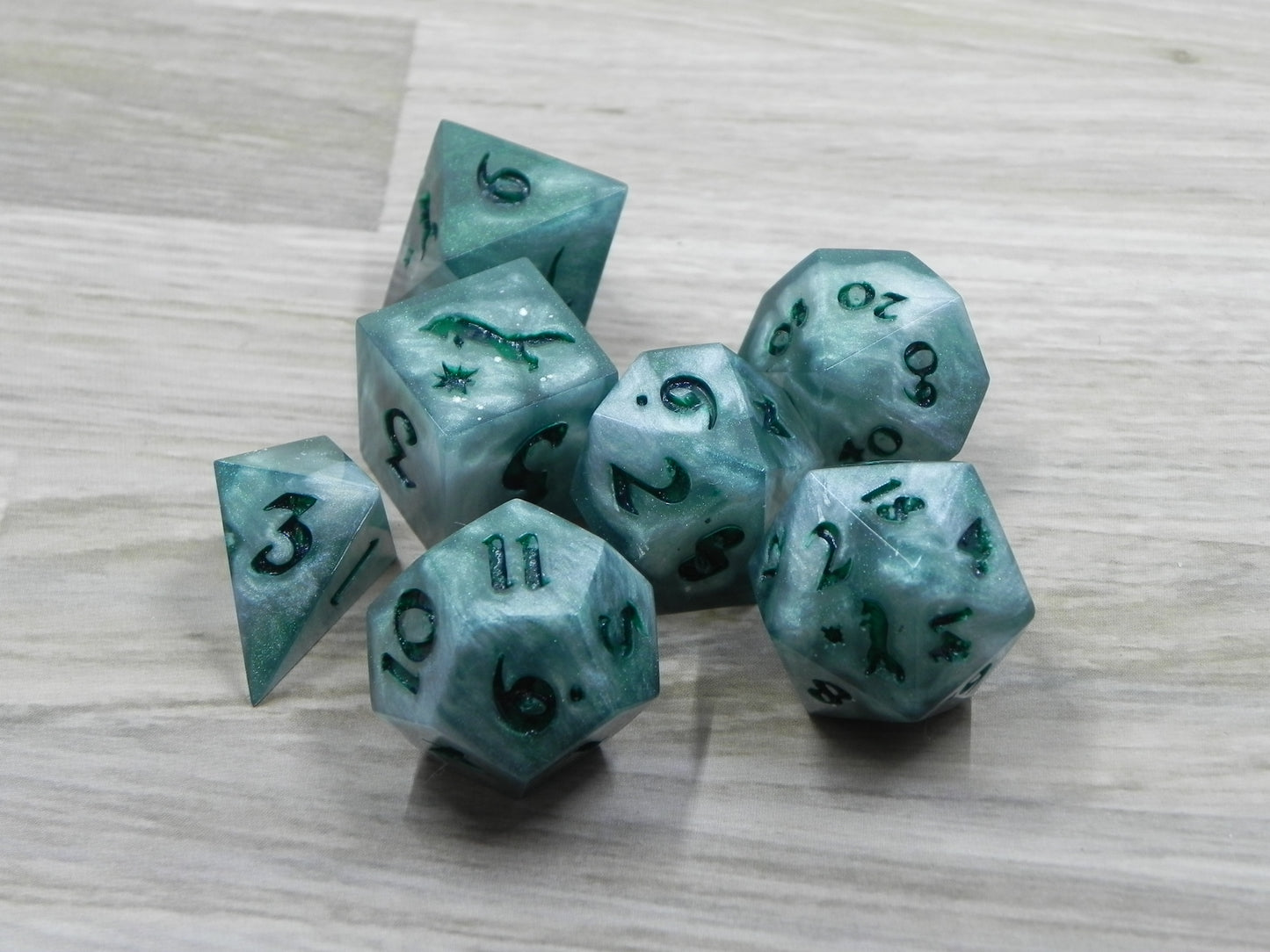 Dice Set: Greenstone Fox Northstar