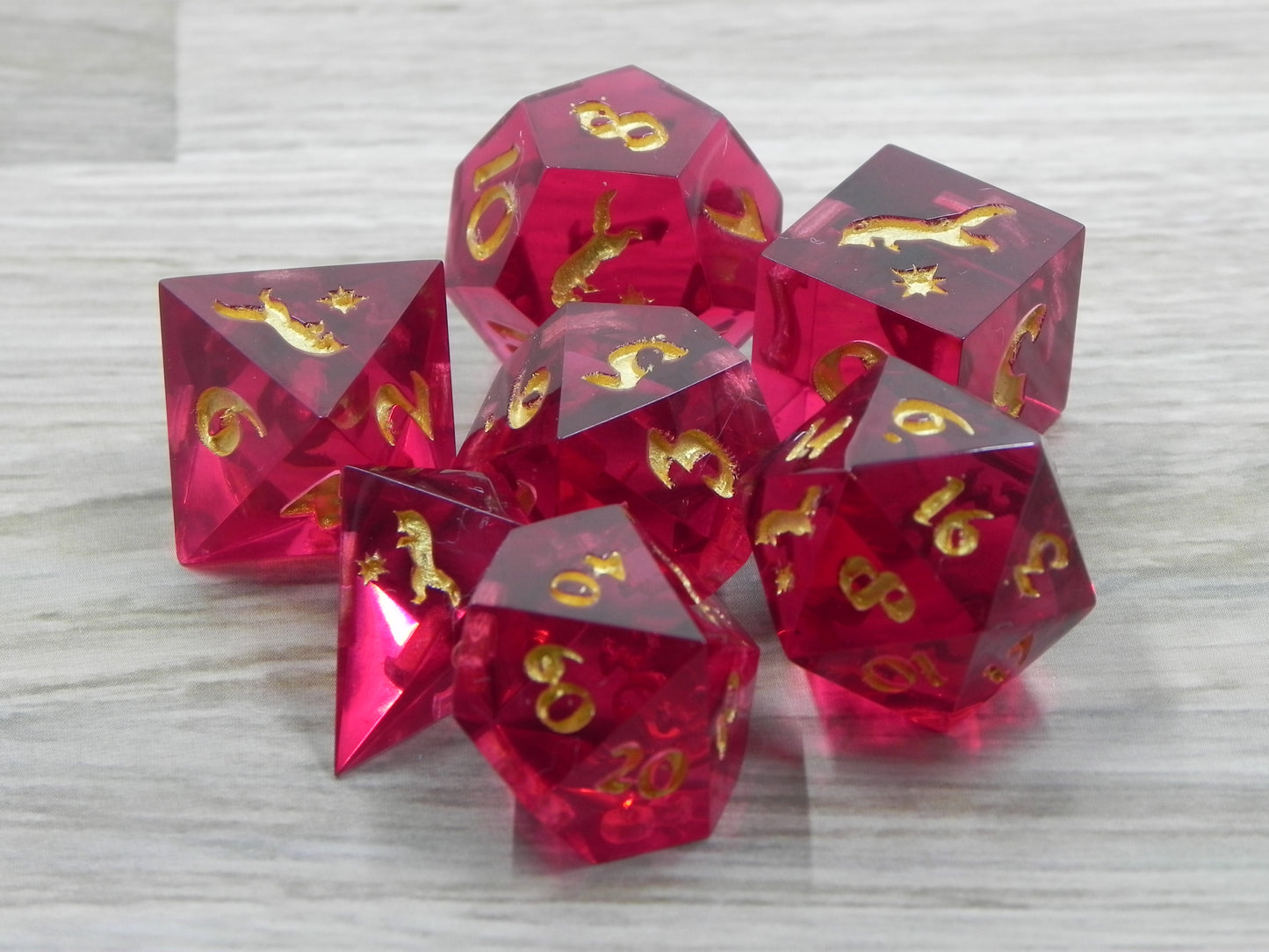 Dice Set: Garnet Fox Northstar