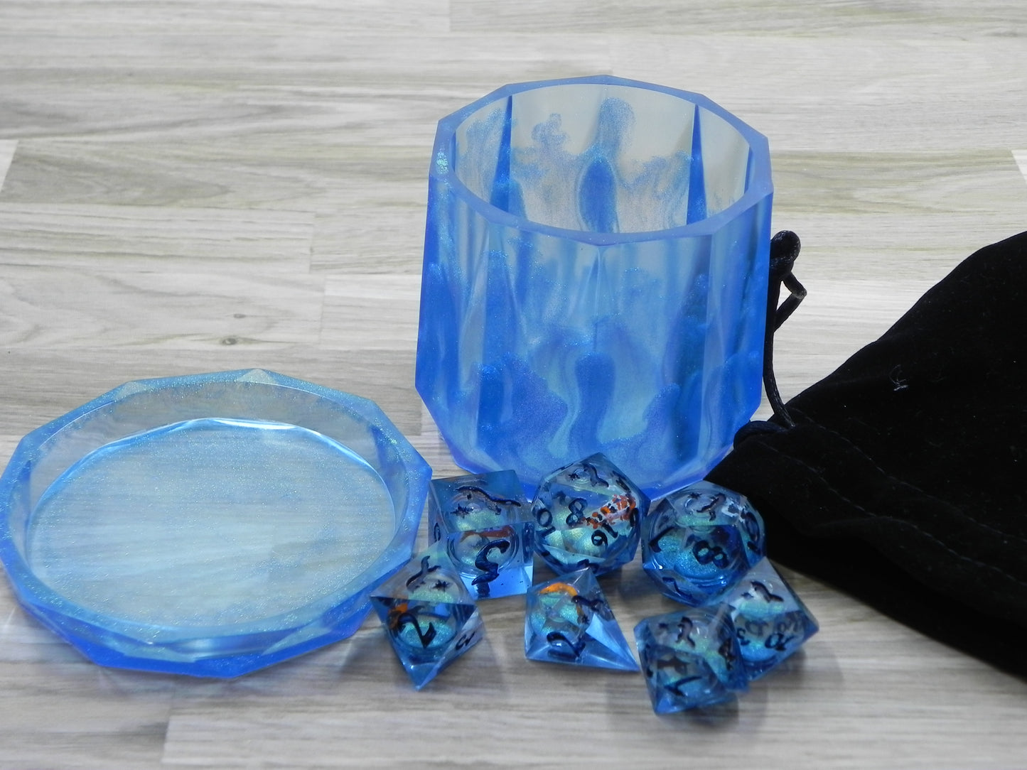 Liquid Core Dice Set: Koi Pond Fox Northstar