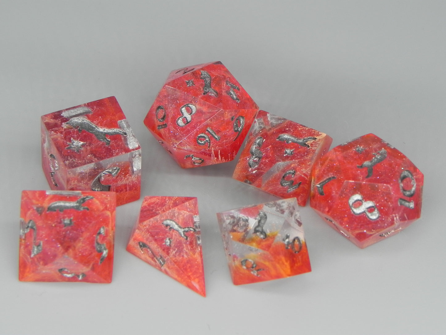 Dice Set: Blood Quartz Petri Fox Northstar