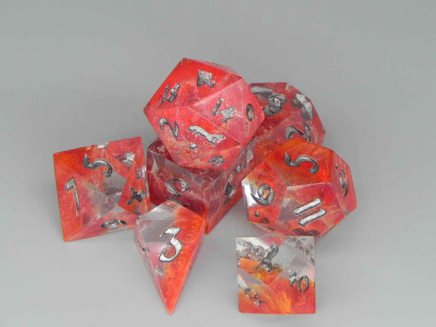 Dice Set: Blood Quartz Petri Fox Northstar