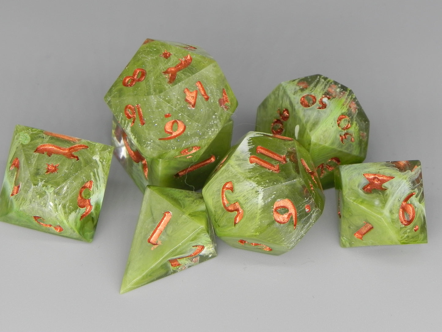 Dice Set: Moss Magic Petri Fox Northstar