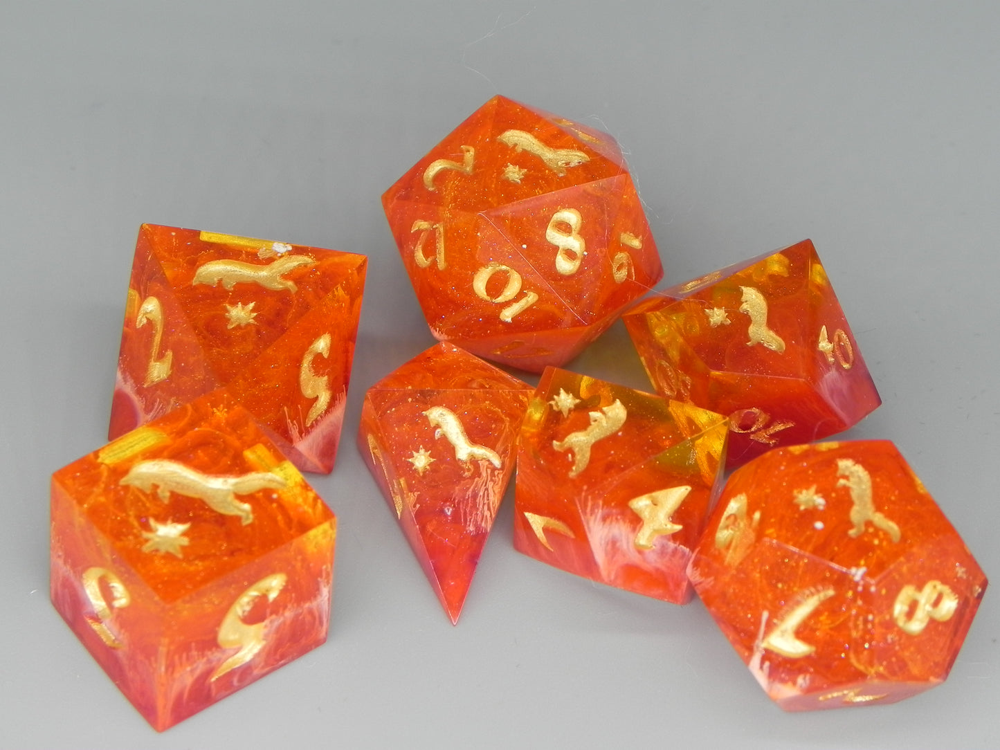 Dice Set: Ember Dance Petri Fox Northstar