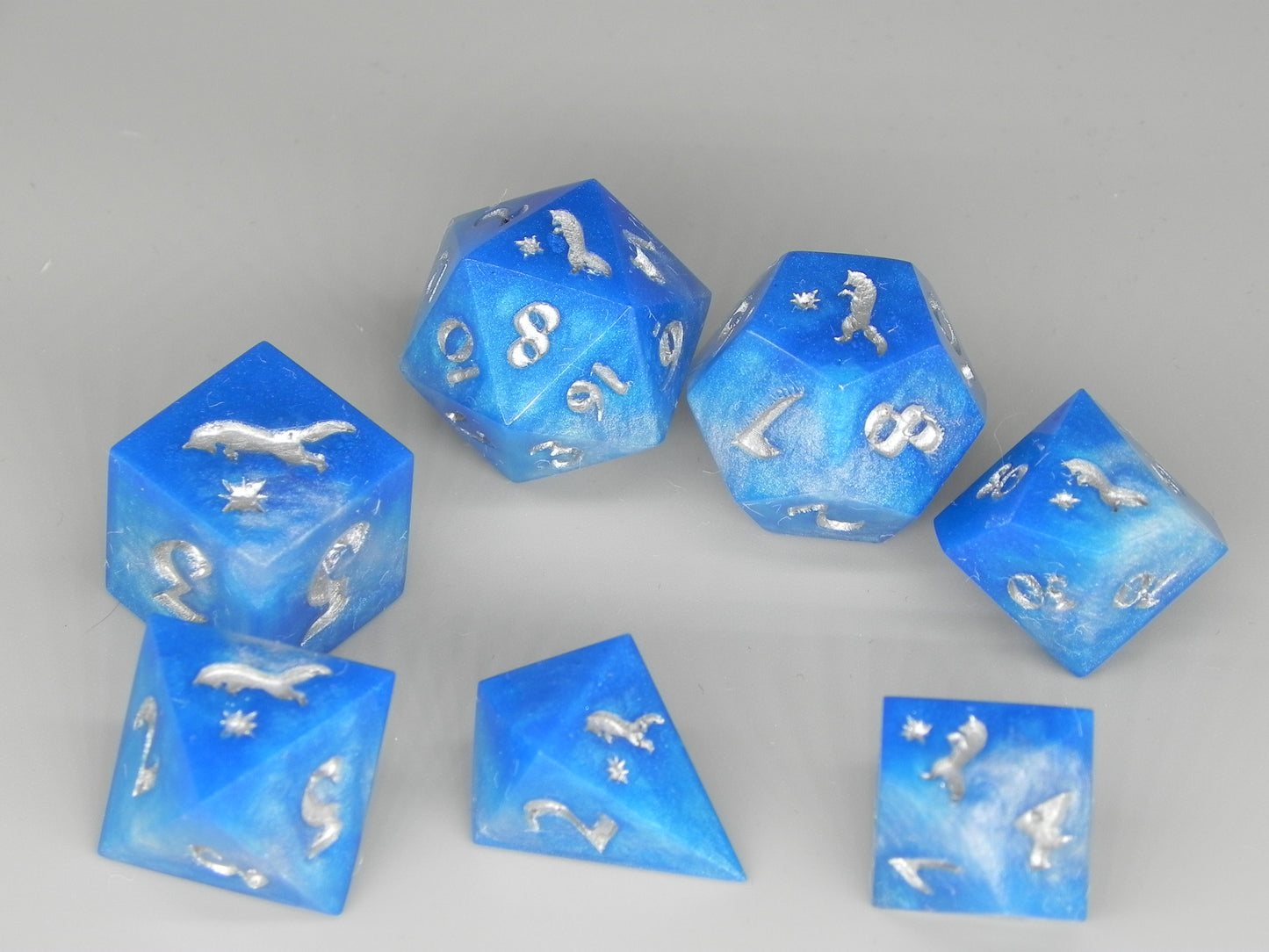 Dice Set: Blue Marble Fox Northstar