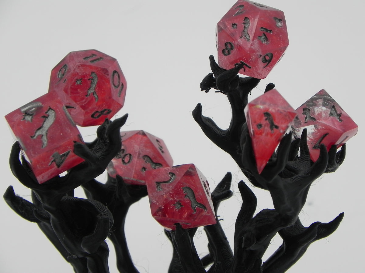 Dice Set: Blood Quartz Petri Fox Northstar