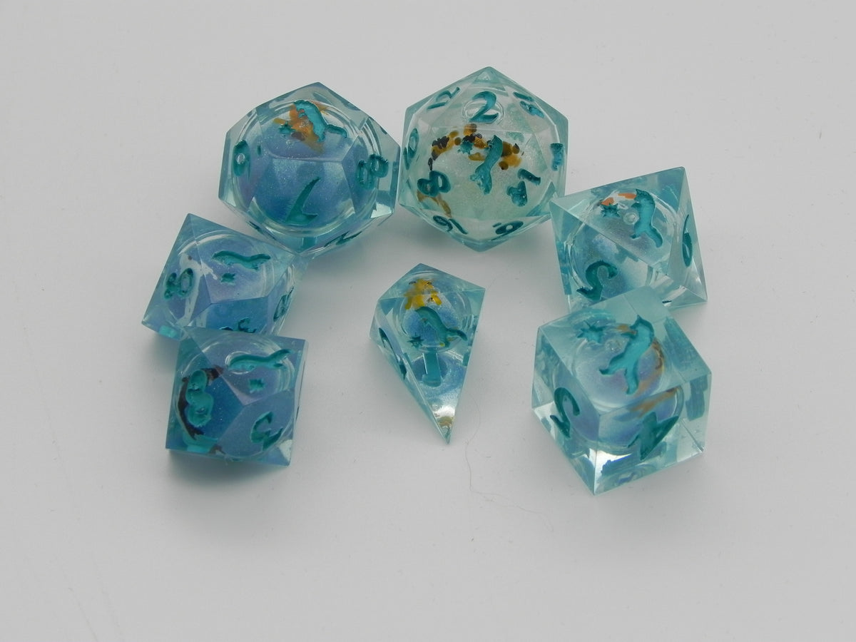 Liquid Core Dice Set: Koi Pond Fox Northstar