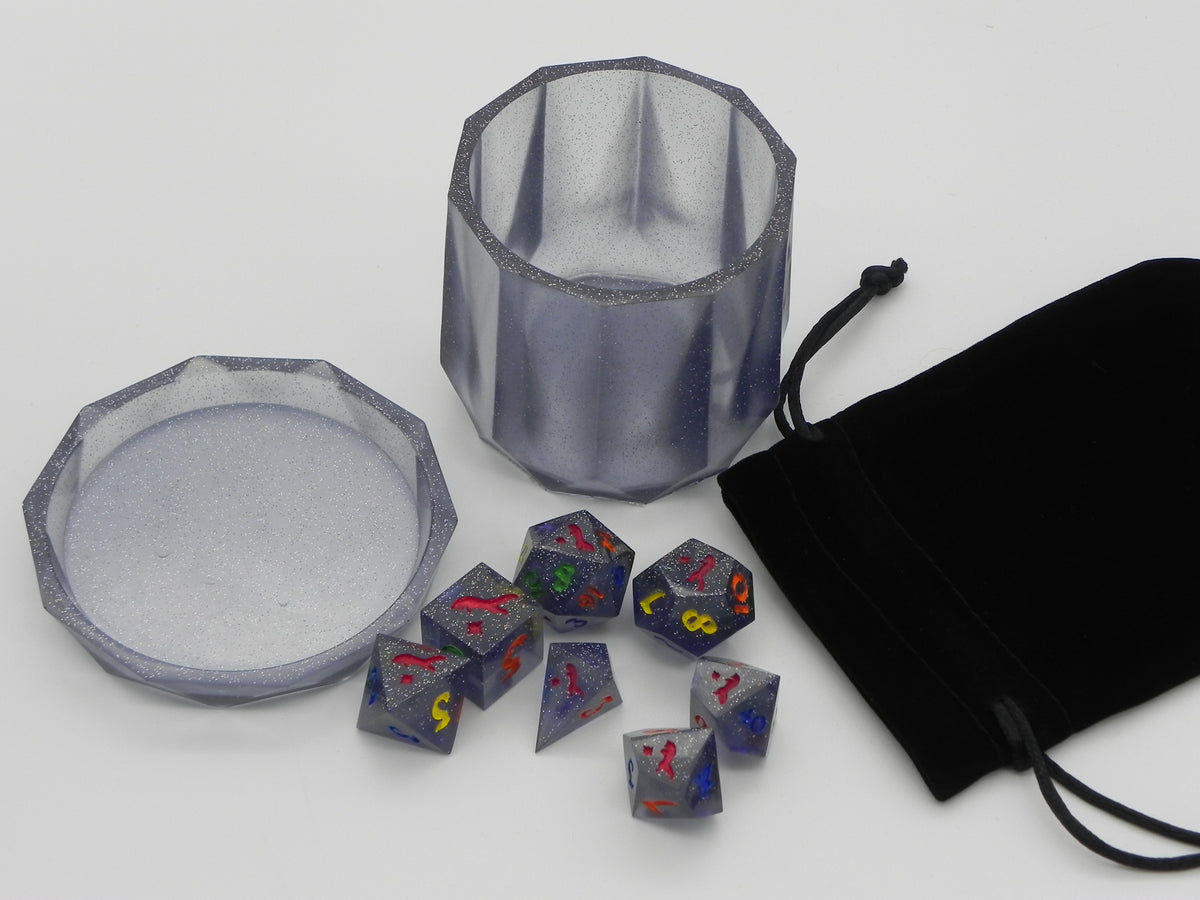 Dice Set: Dark Chaos Rainbow Fox Northstar