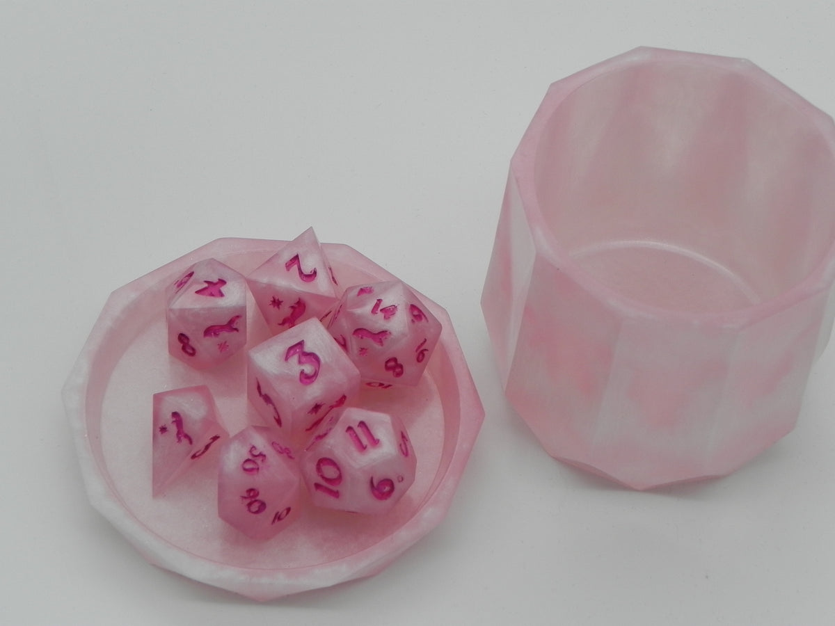 Dice Set: Rose Quartz Fox Northstar