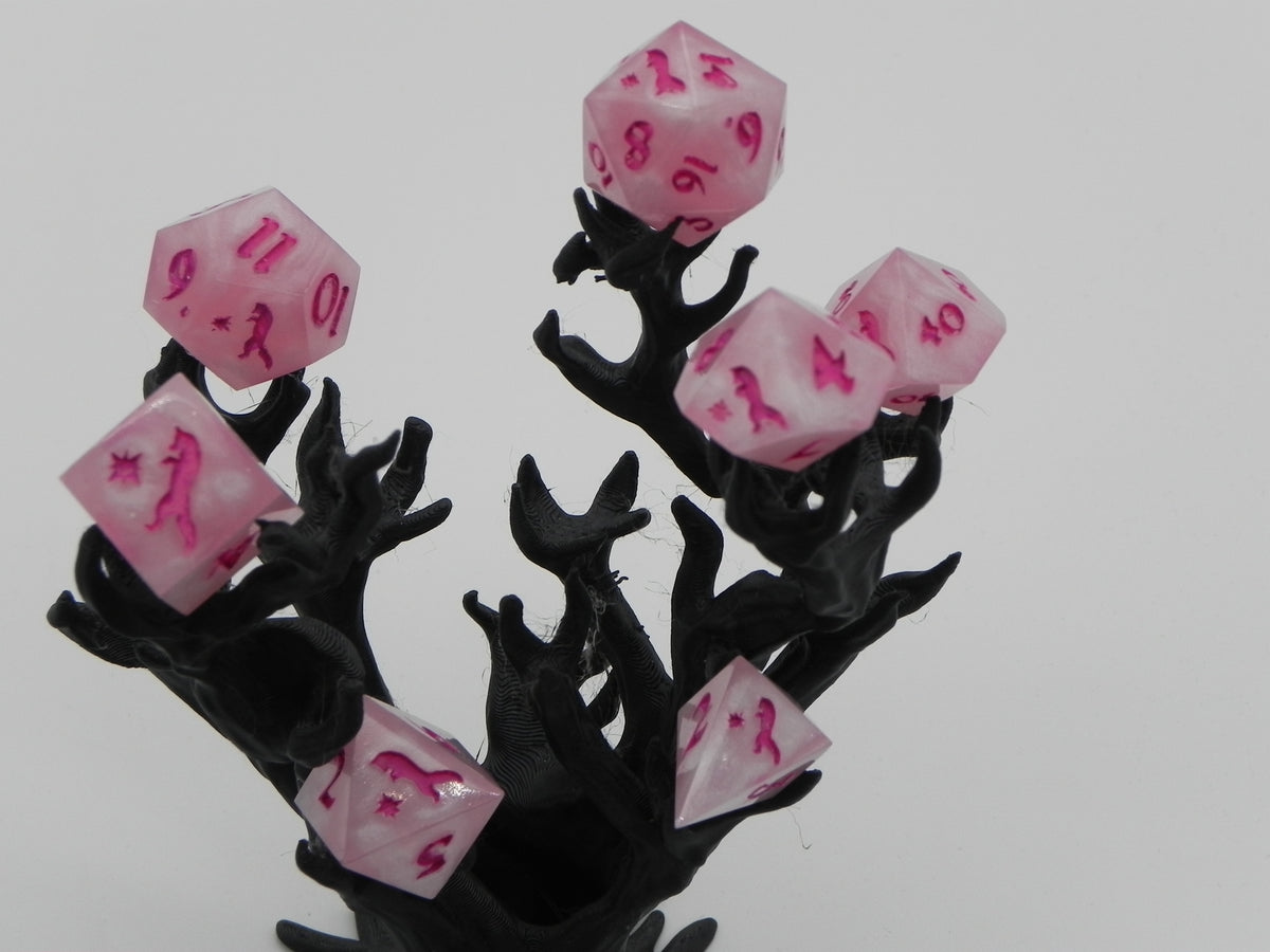 Dice Set: Rose Quartz Fox Northstar