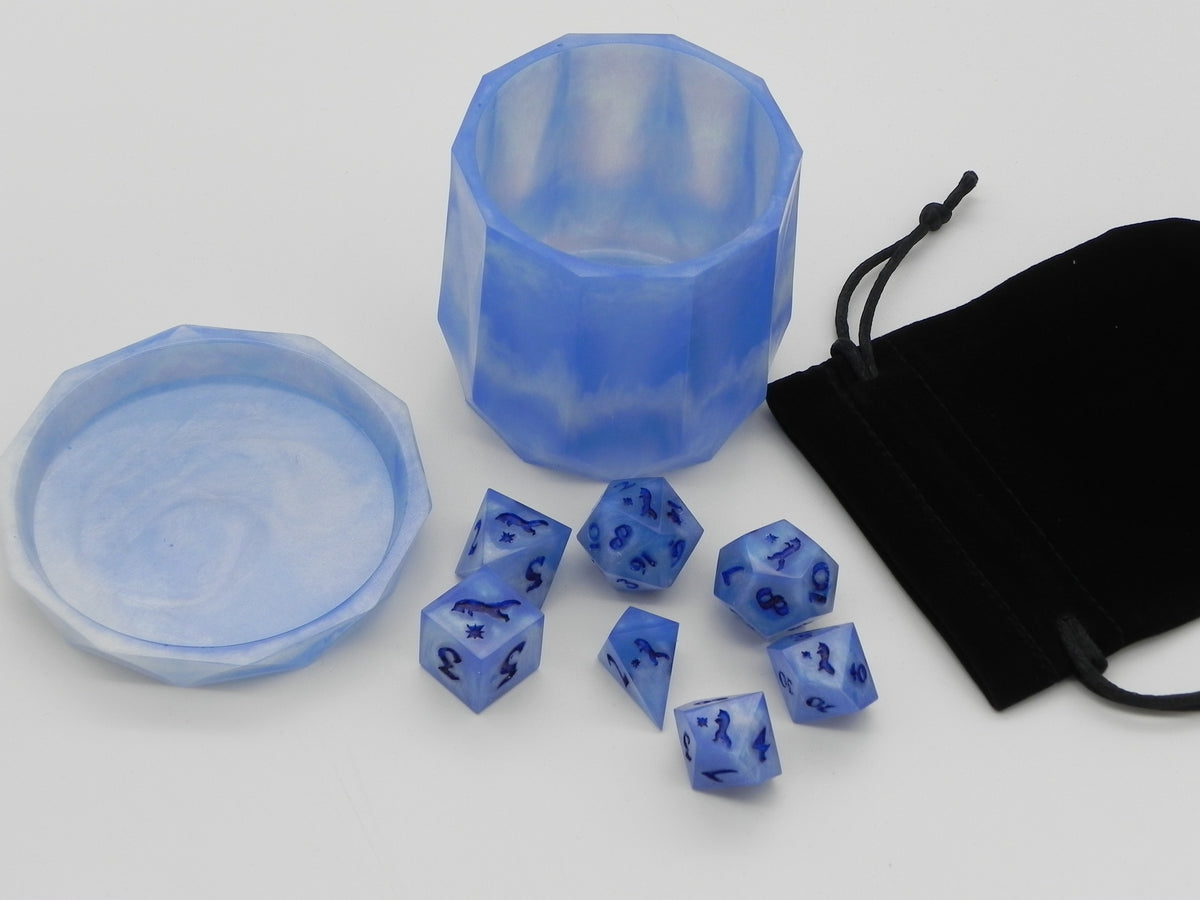 Dice Set: Blue Marble Fox Northstar