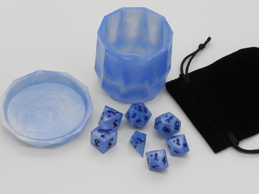 Dice Set: Blue Marble Fox Northstar