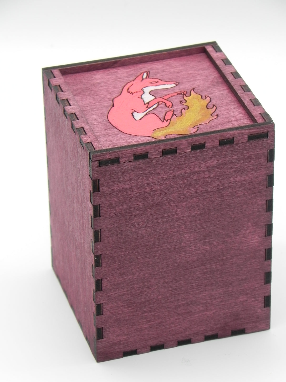 "Flame Fox" deck/dice box
