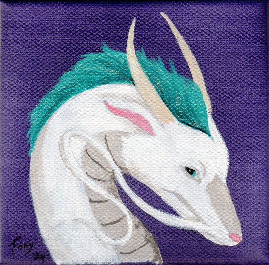 "Eastern dragon" mini acrylic painting