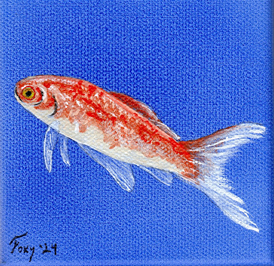 "Goldfish" mini acrylic painting