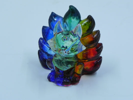 Kitsune Figure--Inked Rainbow