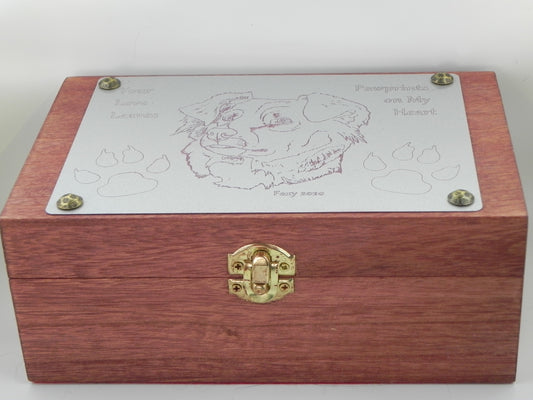 "You Leave Pawprints on My Heart" lined box