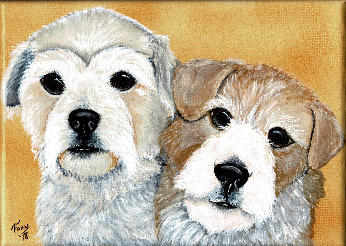 Custom 8 x 10 Portrait--Two Pets or Background