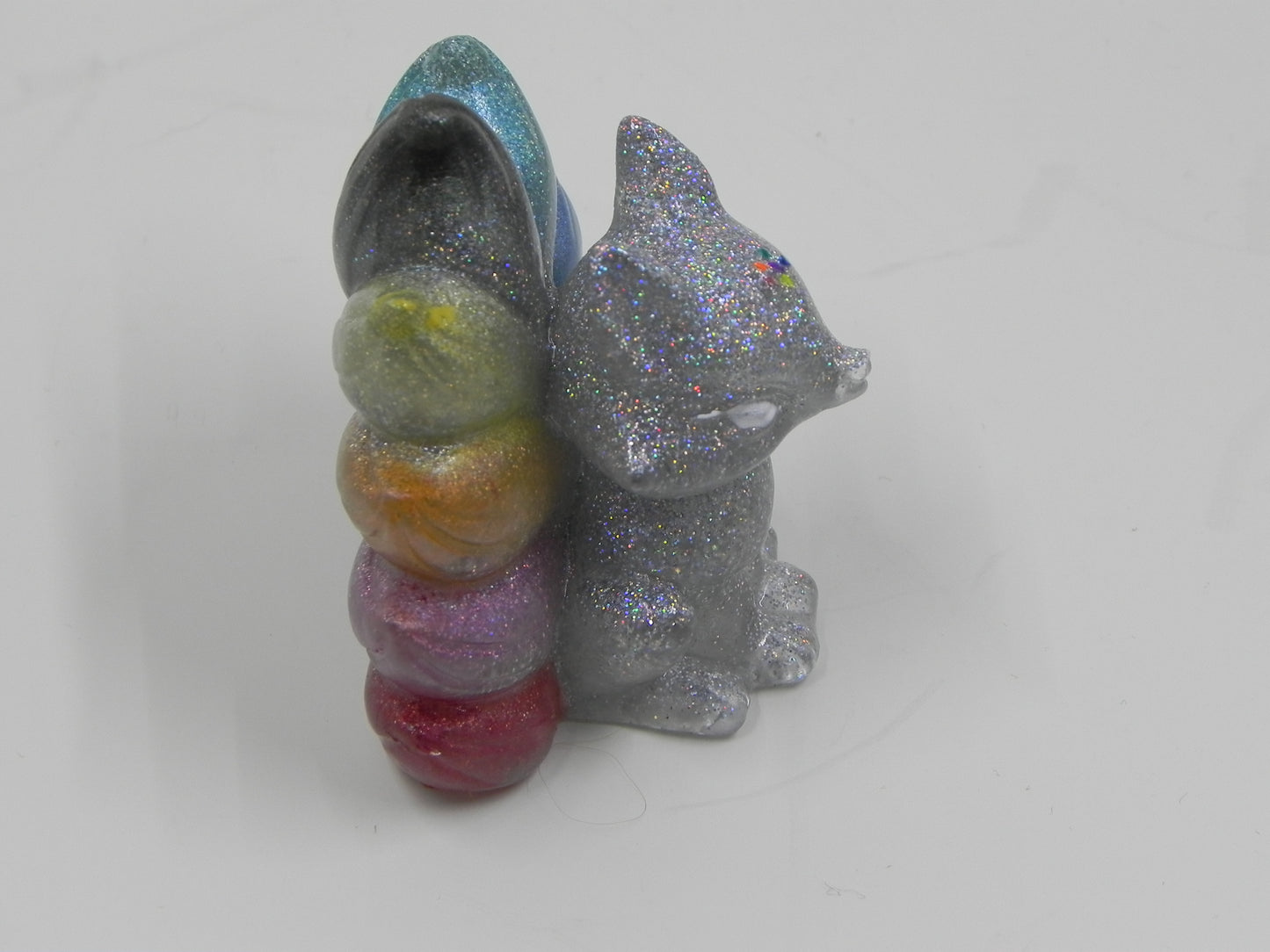 Kitsune Figure--Holographic Rainbow