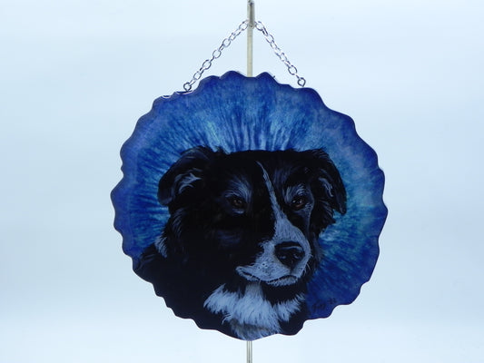 "Border Collie" Geode Painting