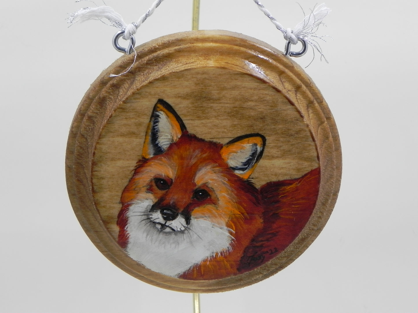 "Red Fox" mini wood plaque