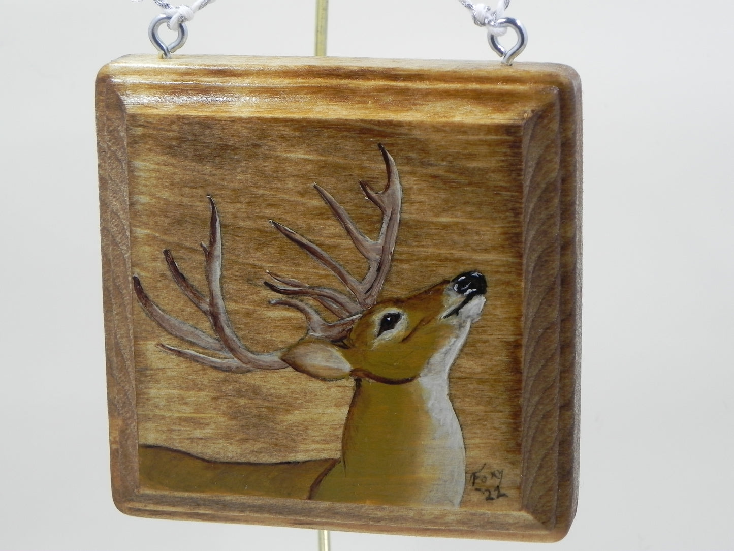 "Deer" mini wood plaque