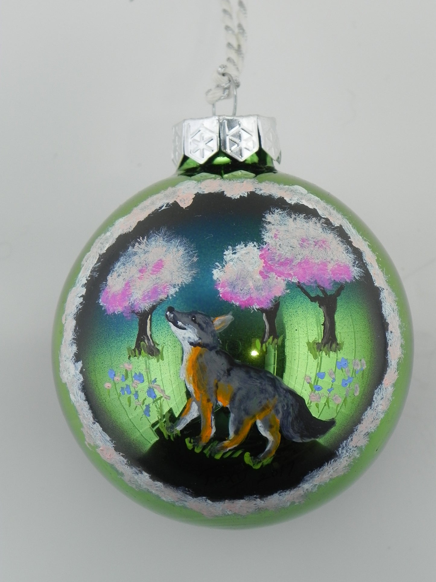 "Four seasons: Spring Fox" ornament