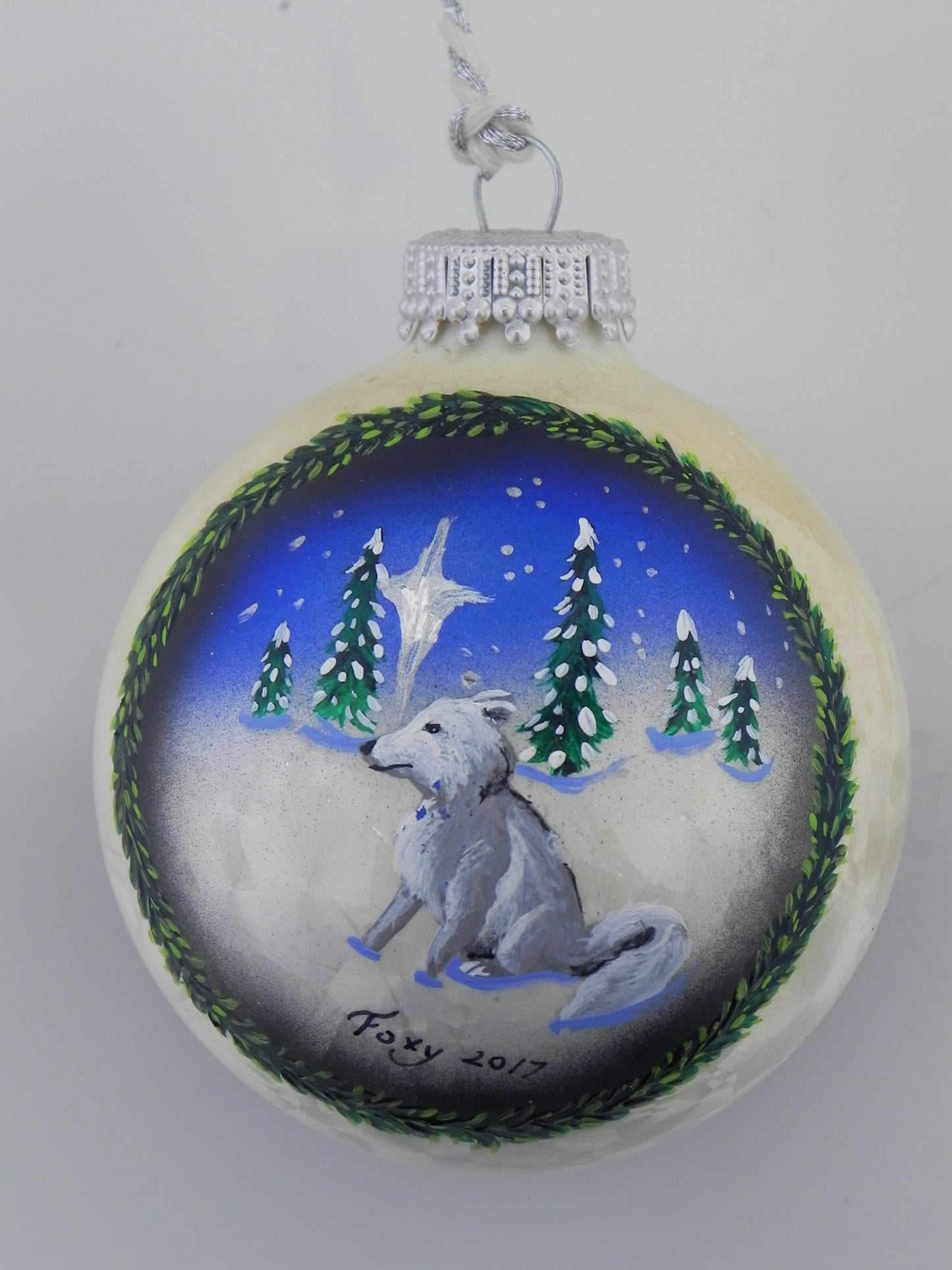 "Four season: Winter Fox" ornament