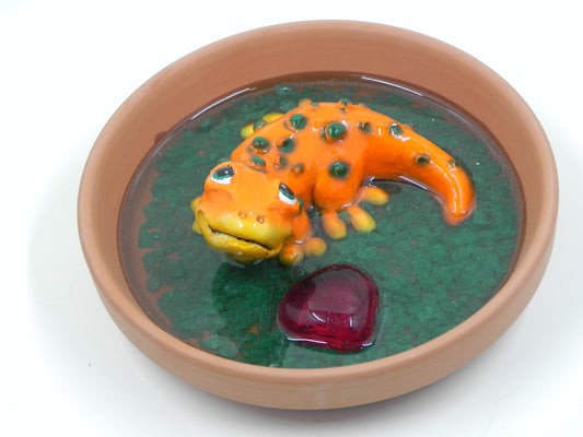 "Salamander orange" resin plate