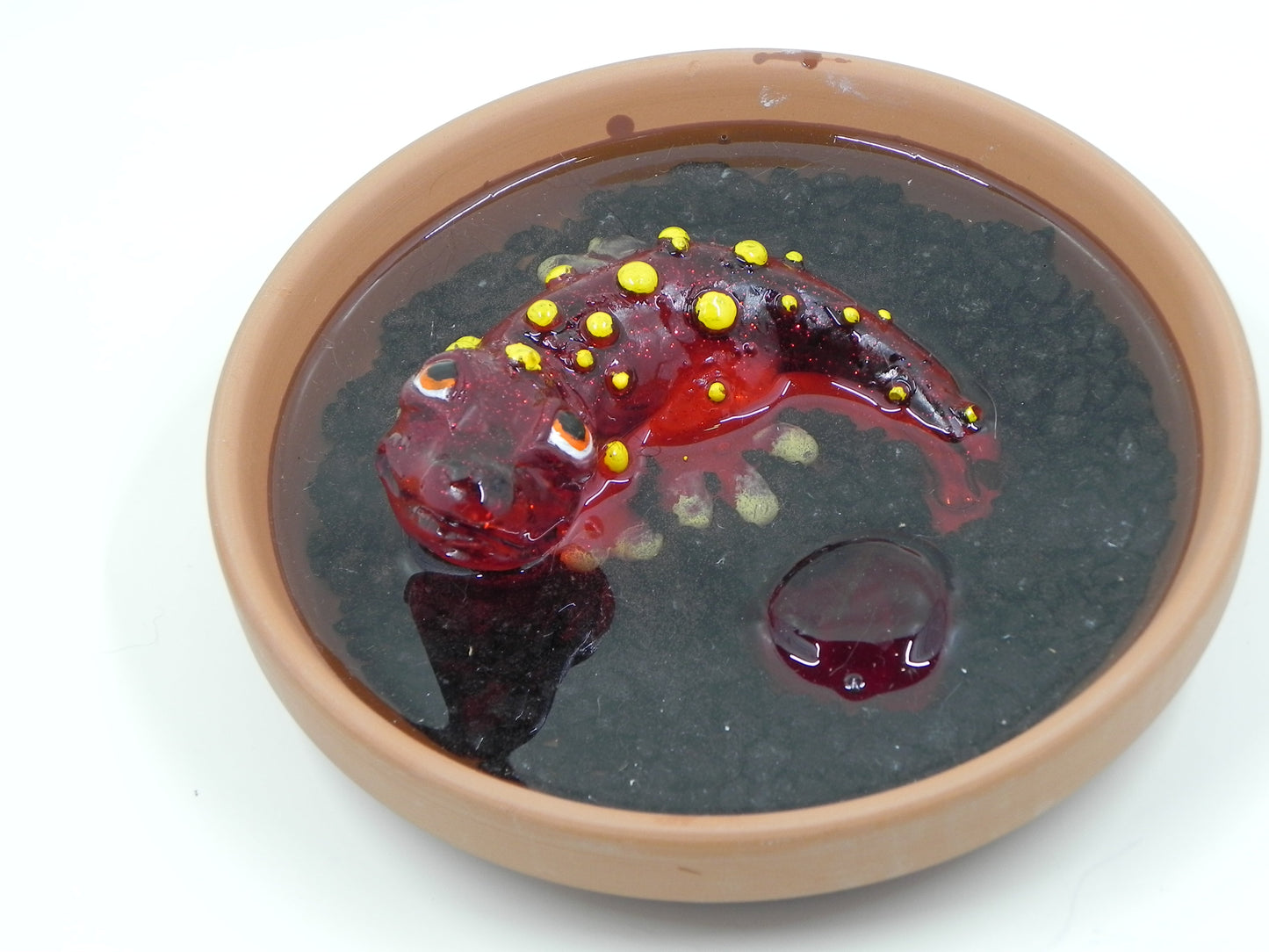 "Salamander Red clear" resin plate