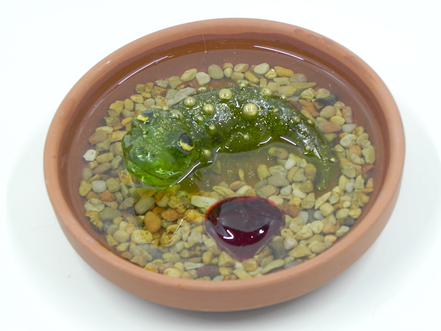 "Salamander Green clear" resin plate