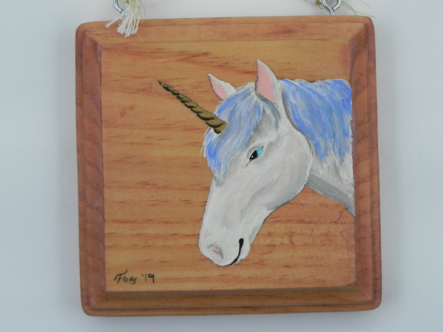 "Unicorn" mini wood plaque