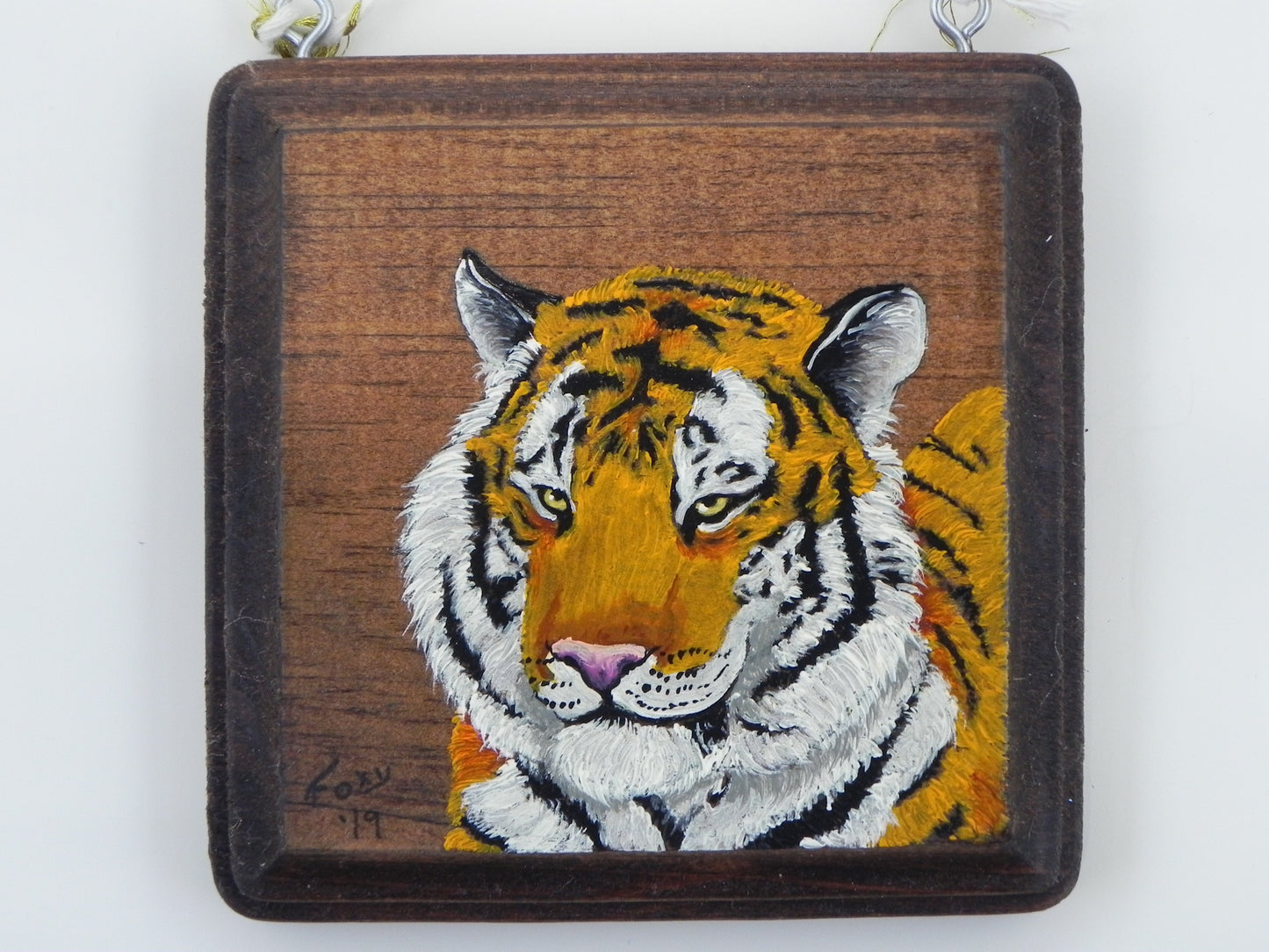 "Tiger" mini wood plaque