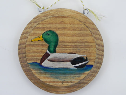 "Mallard Duck" mini wood plaque